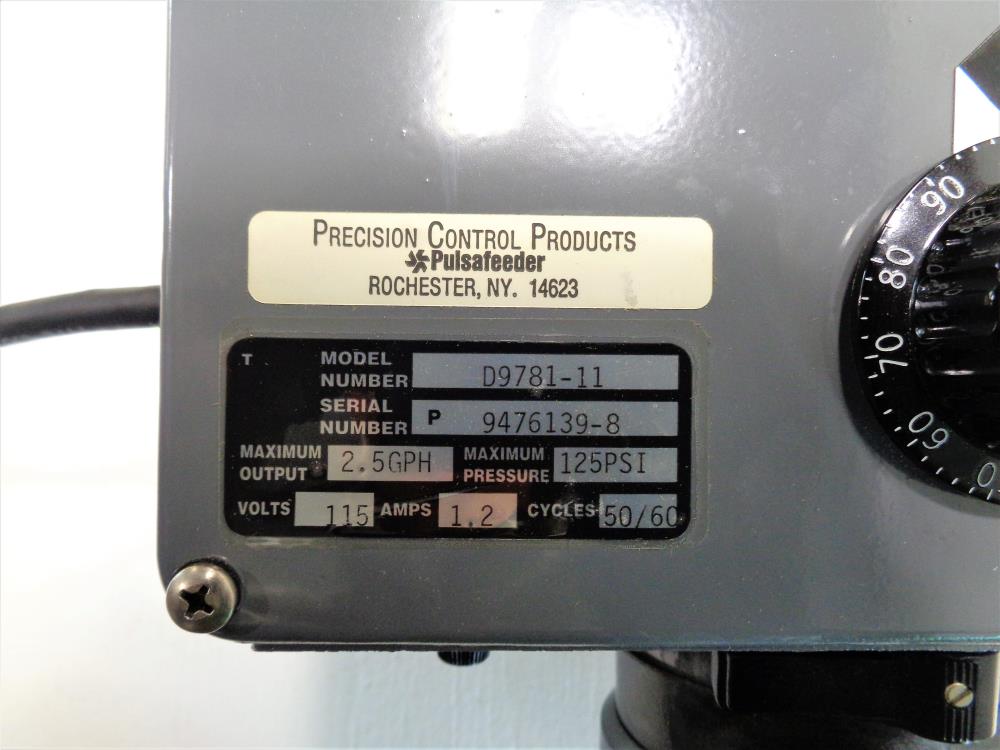 Pulsafeeder Precision Series Mechanical Metering Pump D9781-11